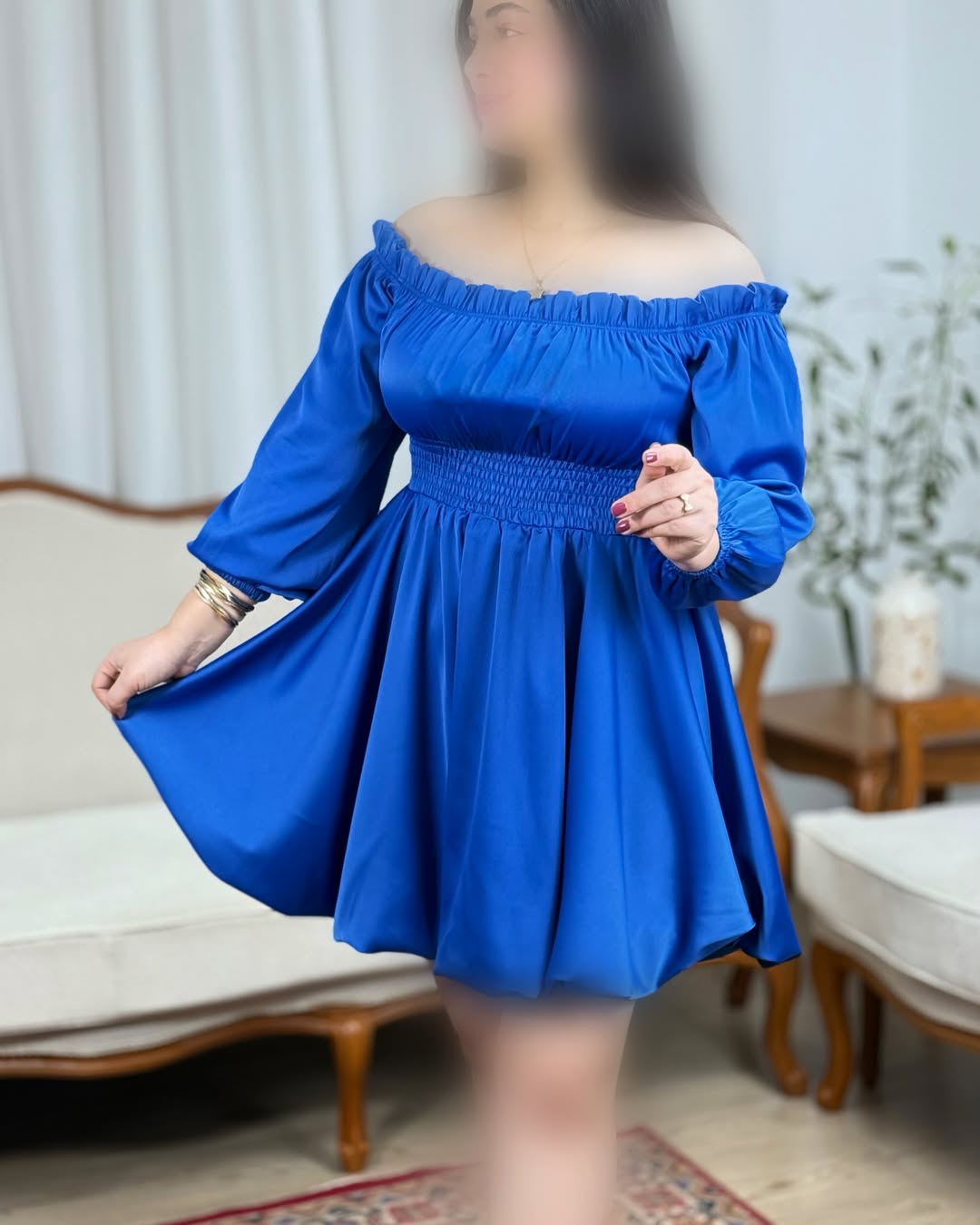 پیراهن مجلسی دخترونه ساتن زارا آنا
